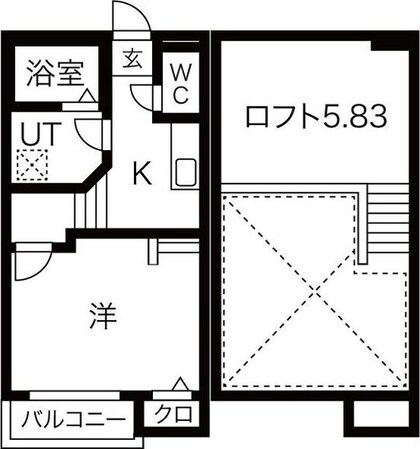 Creo高畑壱番館の物件間取画像